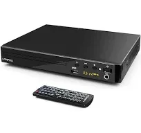 Dvd Player for Tv,lonpoo Full HD Dvd CD Player with HDMI,Region Free,Anti-Skip,No Picture Freeze,Noise Cancellation