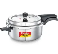 Stainless Steel 5 L, Deep Pressure Pan, with Deep Lid for Spillage Control