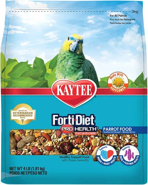 Kaytee Forti Diet Pro Health Parrot Healthy Support Diet, 5 lb