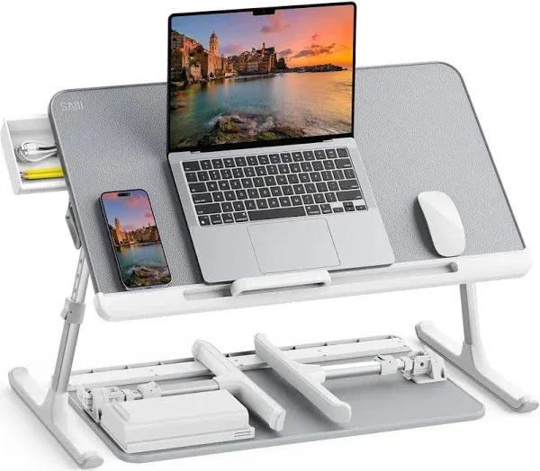 Saiji Portable Lap Desks With Foldable Legs Laptop Bed Tray Desk Pu Leather Adjustable Laptop Stand - Buy Saiji Pu Leather Adjustable Laptop Stand,Laptop Bed Tray Desk Saiji Pu Leather Adjustable Laptop Stand,Portable Lap Desks With Foldable Legs Laptop Bed Tray Desk Saiji Pu Leather Adjustable Laptop Stand Product on Alibaba.com