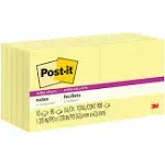 Post-it Super Sticky Notes 654-10SSCY, 3 in x 3 in (7.62 cm x 7.62 cm) Canary Yellow 10-pack