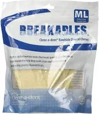 Clenz-A-Dent Breakables Dental Rawhide Chews