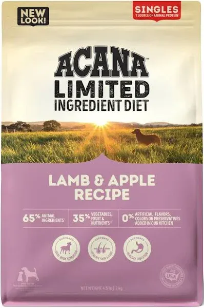 Acana Singles Lamb Apple Dry Dog Food