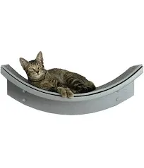 Lotus Leaf Cat Shelf From The Refined Feline Mahogany