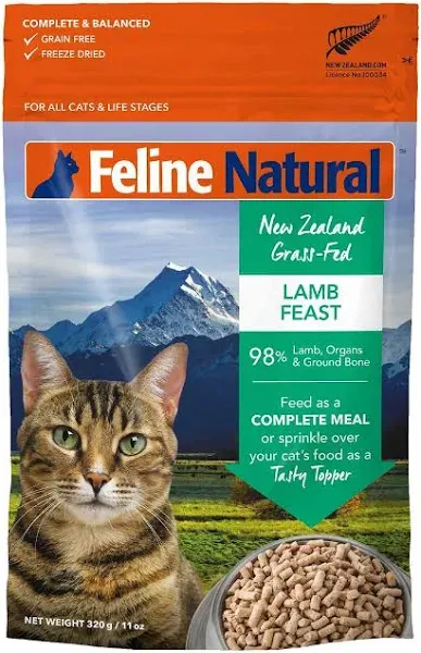 Feline Natural Freeze-Dried Lamb Cat Food