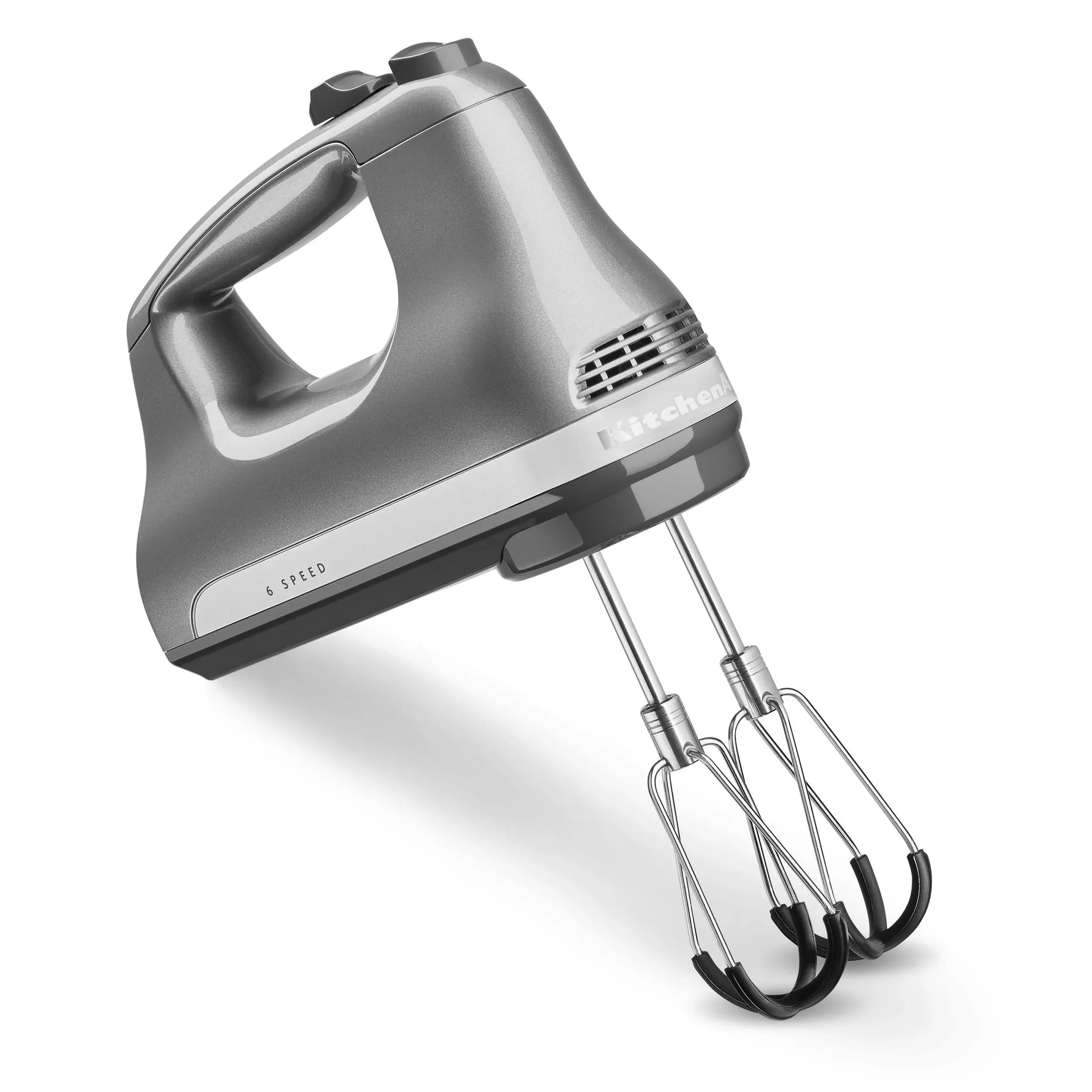 KitchenAid 6 Speed Hand Mixer with Flex Edge Beaters - Contour Silver