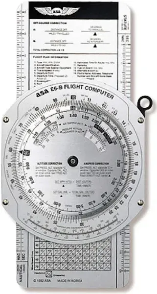 NEW ASA Micro E6-B Flight Computer | ASA-E6B-1 | Brushed Aluminum