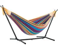 Vivere 9ft Double Hammock with Stand