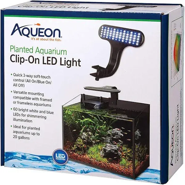 Aqueon Clip-On LED Aquarium Fish Tank Light