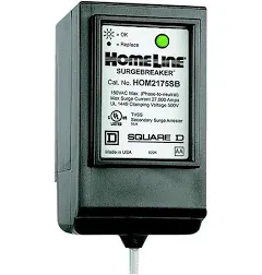 Square D by Schneider Electric HOM2175SB Homeline SurgeBreaker Surge Protective Device Takes 2 Load Center Spaces (Pack of 1)