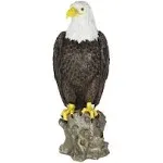 Exhart Bald Eagle on a Rock Statue