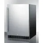 Summit SPR627OS Freestanding/Built-in Refrigerator - 24" - 4.6 cu ft - Stainless Steel