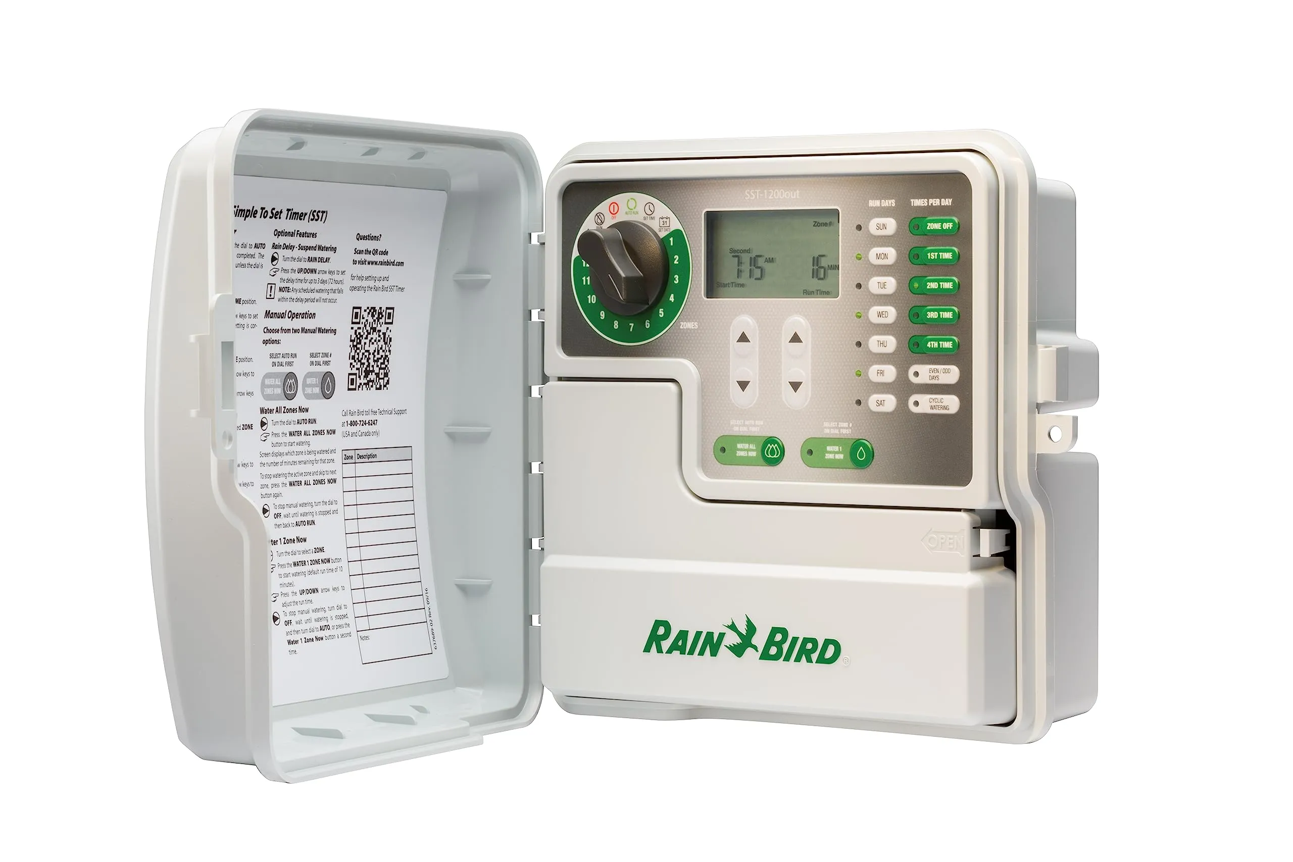 Rain Bird 12-Zone Simple-to-Set Indoor/Outdoor Irrigation Timer