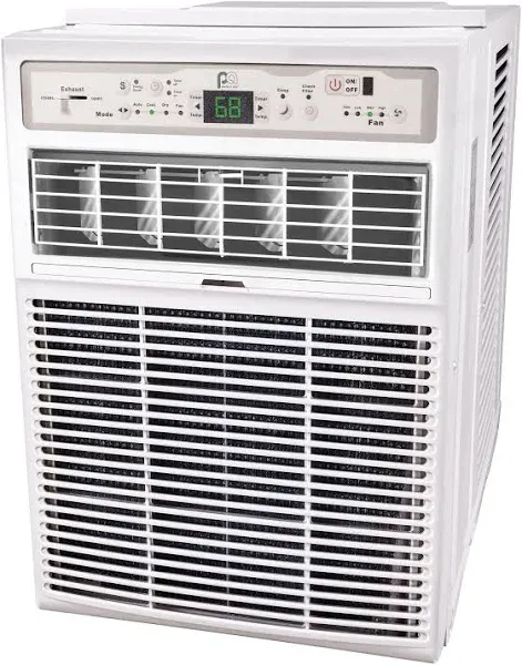 PerfectAire 10,000 BTU Slider Air Conditioner Window A/C - Casement, 10000, Gray