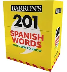 Barron's 201 Spanish Words You Need to Know Flashcards