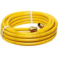 CSST 3/4" Gas Line 70ft Corrugated Stainless Steel Tubing Flexible Gas Line 3/4 Inch Natural Gas Hose Pipe Kit With 2 Male Adapter Fittings