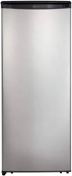 Danby Designer 11 Cu. ft. Refrigerator, Black/Stainless Steel (DAR110A1BSLDD)