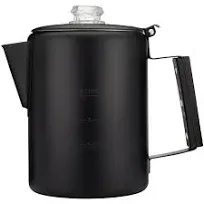 COLETTI Bozeman Camping Coffee Pot 9 Cup Coffee Percolator for Campfire or Stove Top