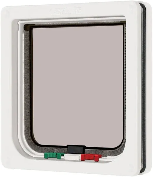 Cat Mate 4 Way Locking Cat Flap - White 309W