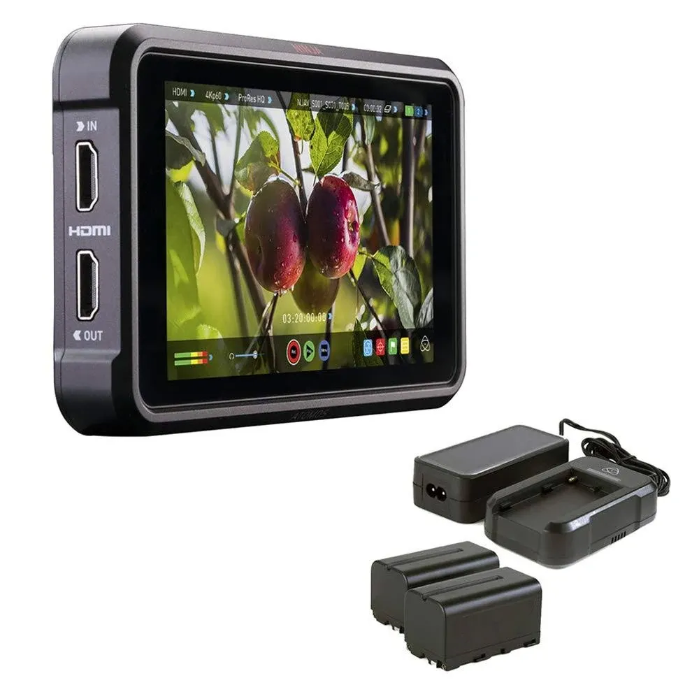 Atomos Ninja V 5" Touchscreen Recording Monitor, with Atomos Power Kit