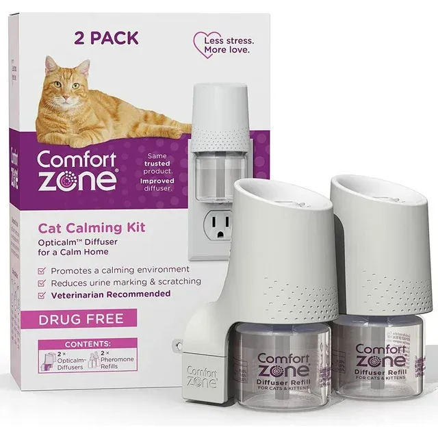 Comfort Zone Calming Diffuser Kit for Cats - 48 ml - 2 Pack