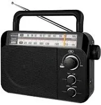 Retekess TR604 AM FM Radio Portable Transistor Analog Radio with 3.5Mm Earphone 