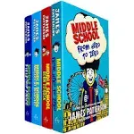 Middle School Series Books 10 - 13 Collection Set by James Patterson (From Hero to Zero, Born to Rock, Master of Disaster & Field Trip Fiasco)