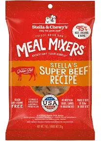 Stella &amp; Chewy&#039;s Freeze Dried Raw Super Beef Meal Mixer – Dog Food Topper for Sm