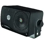 Pyle 3-Way Mini Box Speaker System - 3.5 Inch 200 Watt Waterproof Marine Grade M