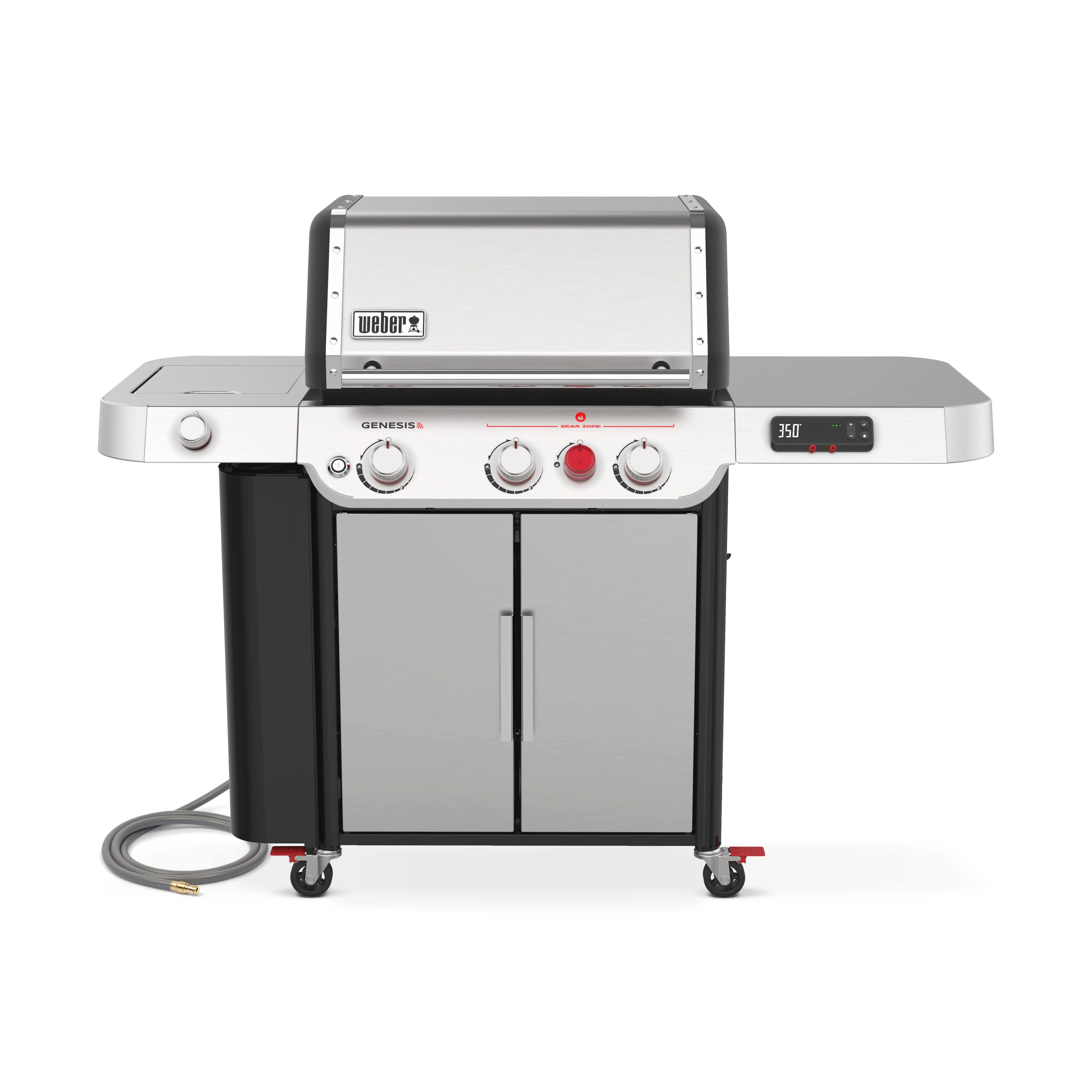 Weber - Genesis Smart SX-335 Natural Gas Grill - Stainless Steel