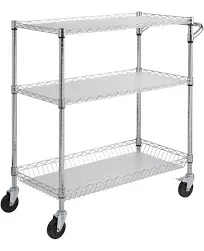 VEVOR 3-Tier Utility Cart Rolling Cart