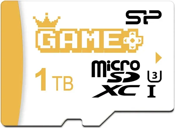 Silicon Power SDXC Micro SD Card Gaming Memory Card with Adapter Compatible