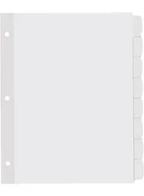 Avery Big Tab Printable White Label Tab Dividers, 8-Tab, 4 Sets (AVE14433)