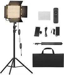 RGB Photography Video Lighting Kit, 50W * Energy-Saving LED Video * with 2300k~8500k Dimmable CRI 97+ for Filming Camera Photo *