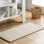 Nuloom Casual Herringbone Anti Fatigue Kitchen or Laundry Room Comfort Mat