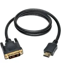 HDMI to DVI-D Monitor Display TV Adapter Cable Male/Male HD 1080p HDTV 6.6 FT