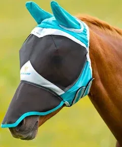 Shires Fine Mesh Fly Mask with Ears & Nose