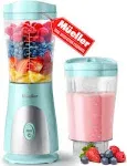 Mueller Portable Blender for Shakes / Smoothies w/ 15 Oz Cup, PB-2200 Turquoise