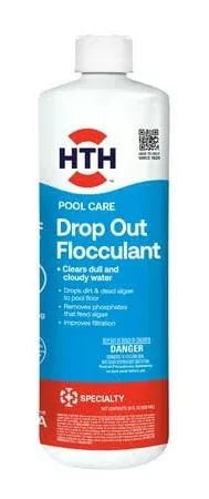 HTH Pool Care Drop Out 1 qt. Liquid Flocculant