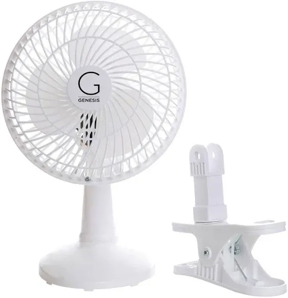 6-Inch Clip Convertible Table-Top &amp; Clip Fan Two Quiet Speeds - Ideal for the Ho