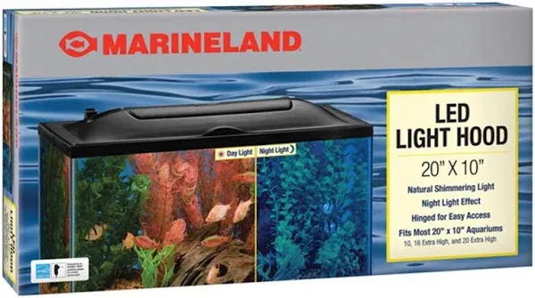 Marineland LED Aquarium Light Hood 24&#034; x 12&#034; Fits 15/20 High/ 25&amp;30 New Open Box