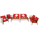 Costway 8PCS Patio Rattan Furniture Set