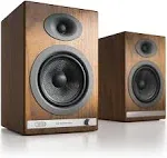 Audioengine HD5 Powered Bluetooth Bookshelf Speakers - Pair - Walnut