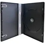 CheckOutStore 100 Standard Black Single DVD Cases 14mm