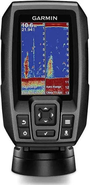 Garmin STRIKER™ 4 Fishfinder w/77/200kHz - 4-Pin Transducer w/GPS &amp; Chirp Sonar