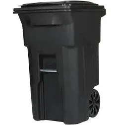 Toter Trash Can Black with Wheels & Lid