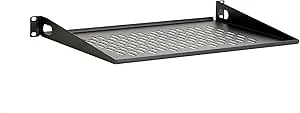 1U 12" Vented Light Duty Rack Shelf