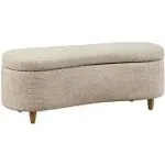 INK+IVY Bailey Boucle Flip Top Storage Bench