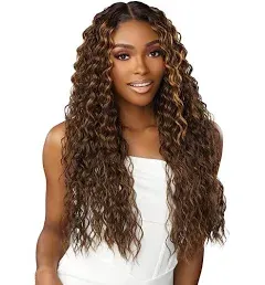 Sensationnel Human Hair Blend Butta HD Lace Front Wig - Loose Deep 24 (1B)