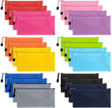 EOOUT 24pcs Zipper Pencil Pouch